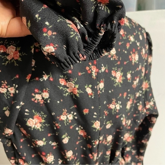 Showpo Secret Whispers Dress in Black Floral - Picture 10 of 12